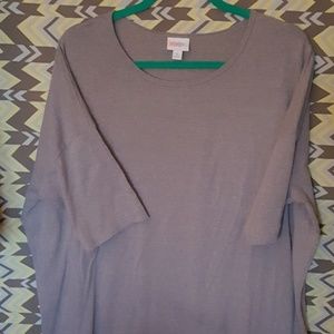 LuLaRoe Tops - Lularoe Irma - Heathered Solid Grey Blue LuLaRoe Tops - Lularoe Irma - Heathered Solid Grey Blue
